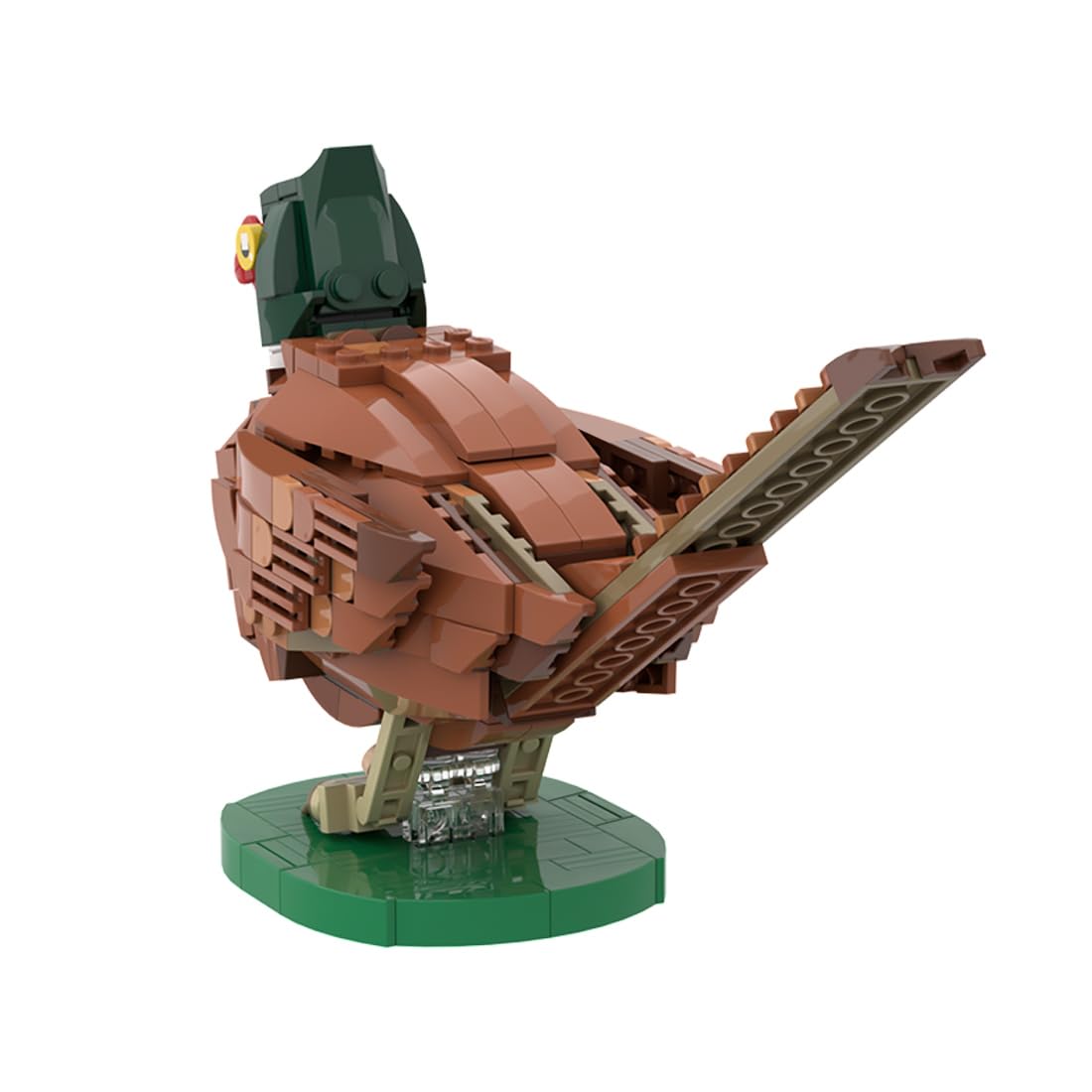 CubiMythx Pheasant Mini Building Blocks and Construction Toy, Collectible Bird-Themed Model to Build and Display, Great Gift for Birthdays, Christmas