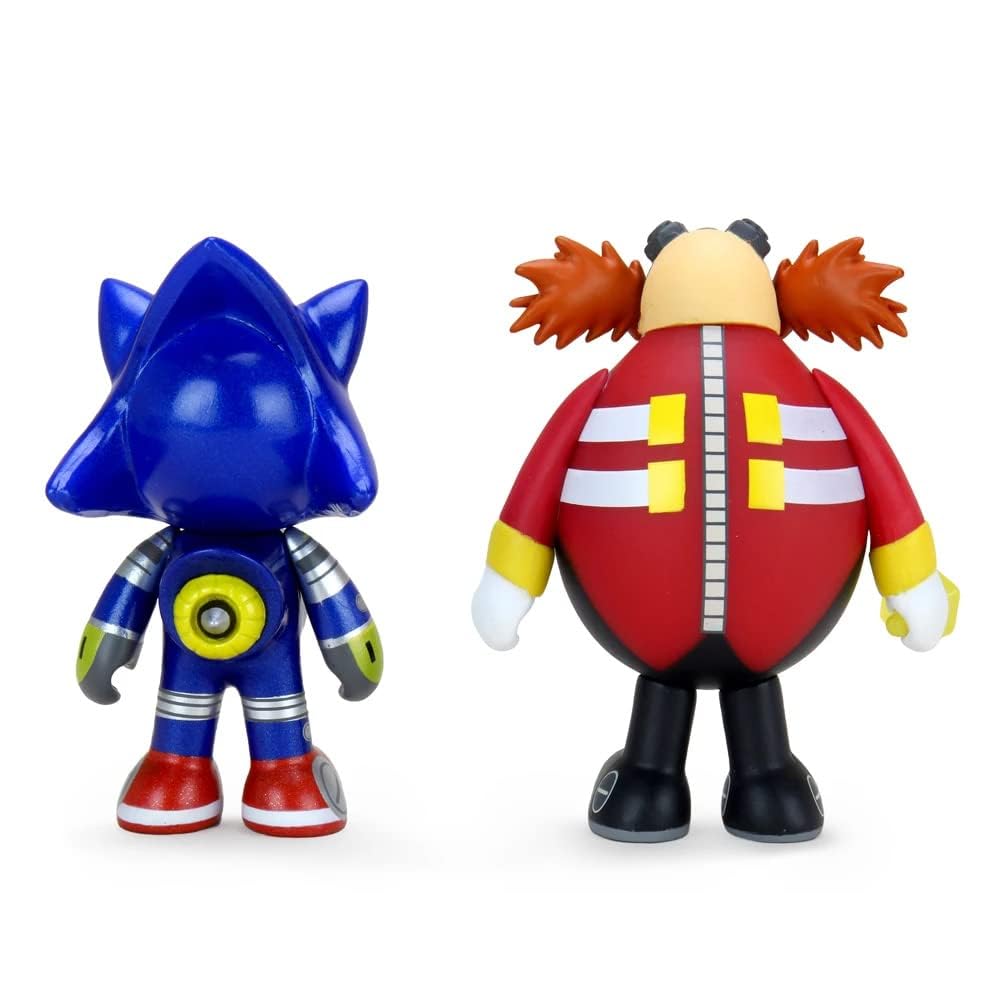Kidrobot Sonic the Hedgehog Metal Sonic & Dr Eggman Vinyl Mini Figures