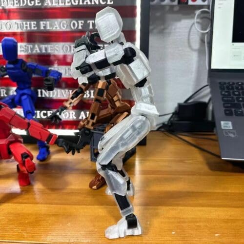 Feetcant Titan 13 Action Figure,2026 New Lucky Robot 13 Action Figures,3D Printed Action Figures for Boys(Transparent-1pc)