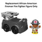 Replacement Part for Fisher-Price Little People to The Rescue Fire Truck Playset - GGT34 ~ Replacement African American Fireman Fire Fighter Figure ~