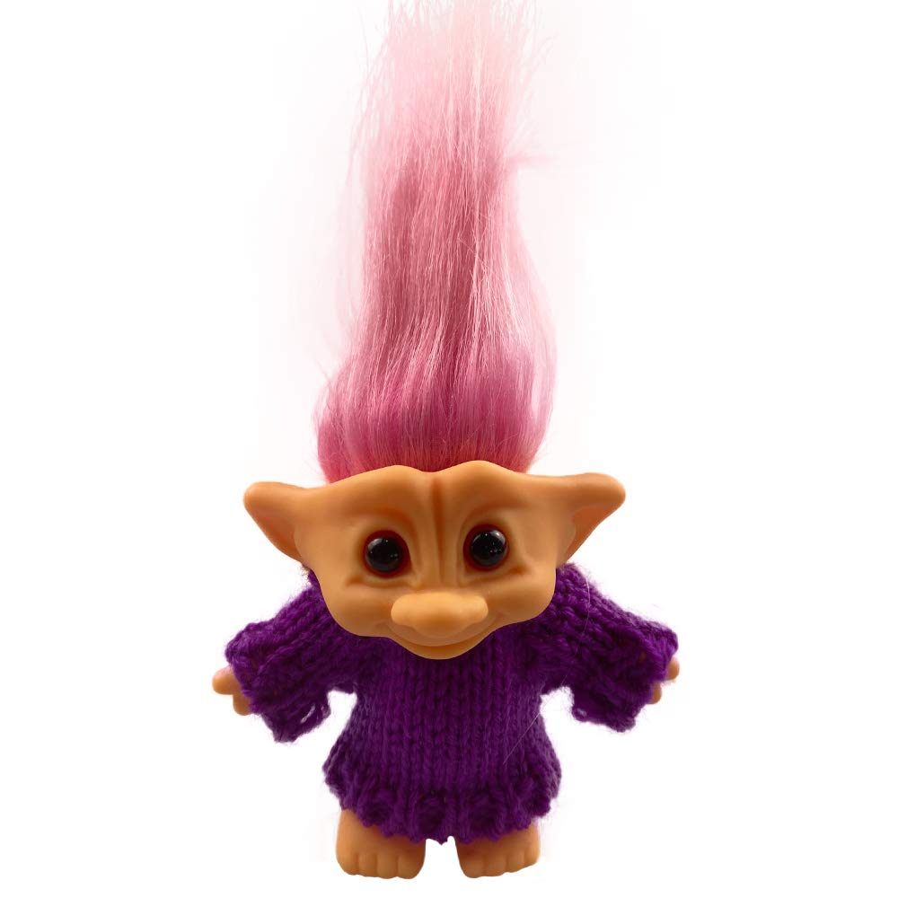 Yintlilocn 3.9in Retro Troll Dolls,Lucky Vintage 80s Troll Dolls
