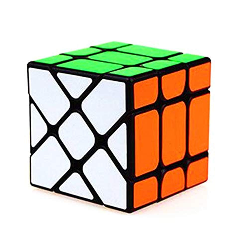 CuberSpeed Fisher Cube V2 Black Magic Cube Fisher Cube v2 Black Yileng 3x3x3 Speed Cube Puzzle