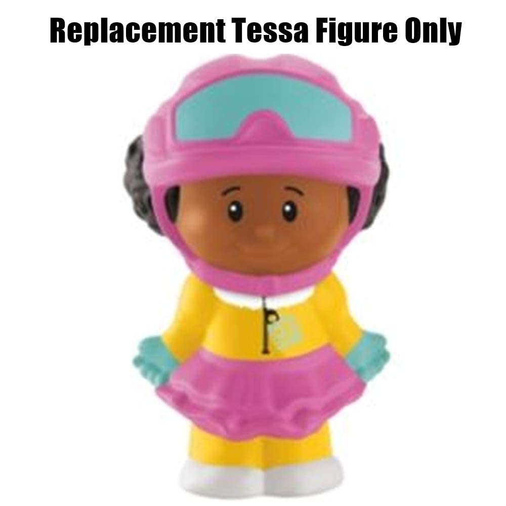 Replacement Figure for Fisher-Price Little People Advent Calendar - DGF96 ~ Includes Figure of Tessa Dressed in Pink & Yellow Snowboard Gear