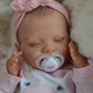 Zlgkjk Reborn Baby Dolls Girl, 18" Realistic Newborn Dolls with Soft Vinyl Silicone Full Body, Lifelike Sleeping Baby Dolls for Girls, Real Life Baby