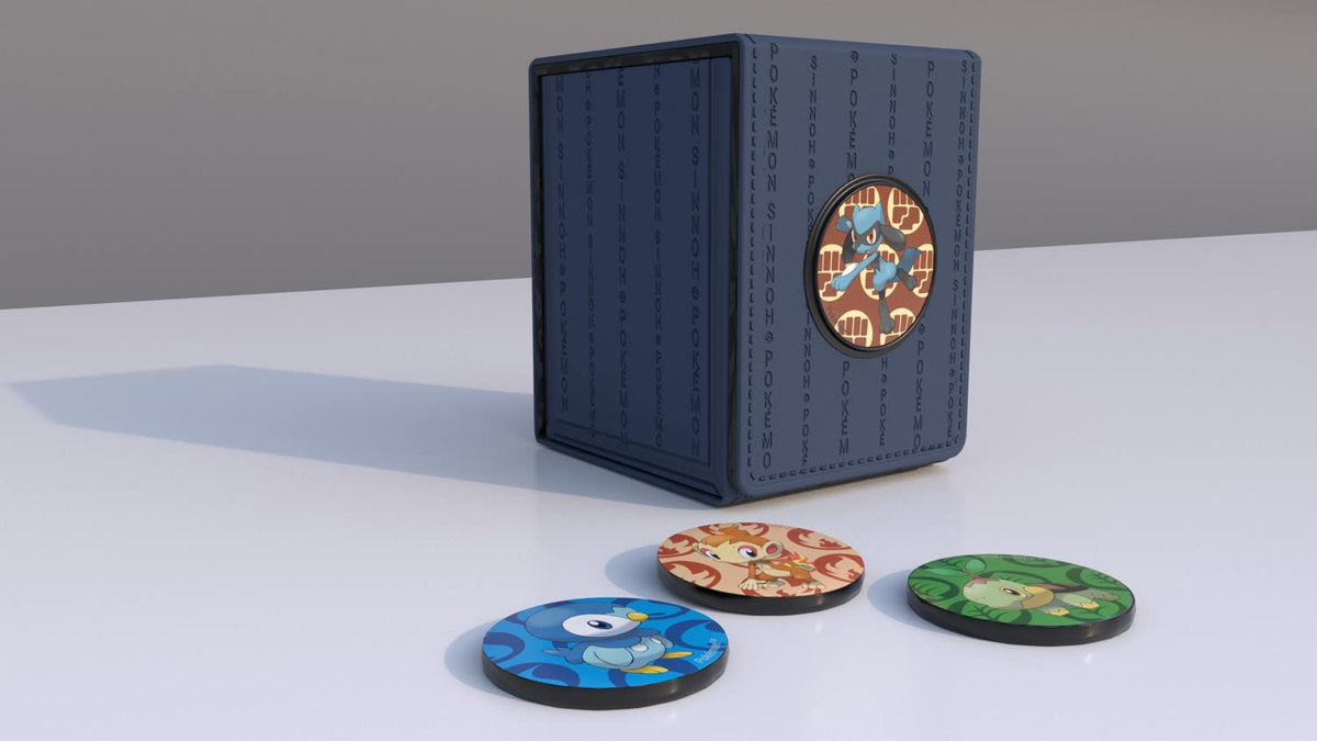 Ultra Pro - Sinnoh Alcove Click Deck Box for Pokemon, MTG, Baseball, Basketball, Football and other Trading Cards or Board Games