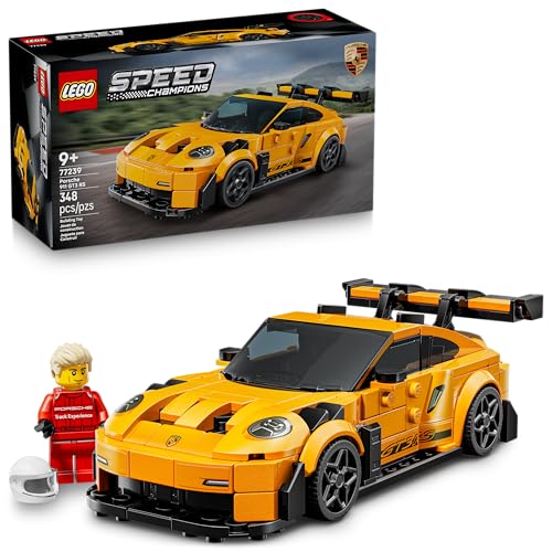 LEGO Speed Champions Porsche 911 GT3 RS Super Car Toy - Model Kit & Pretend Play Toy for Boys & Girls, Ages 9+ - Sports Car Building Set for Kids