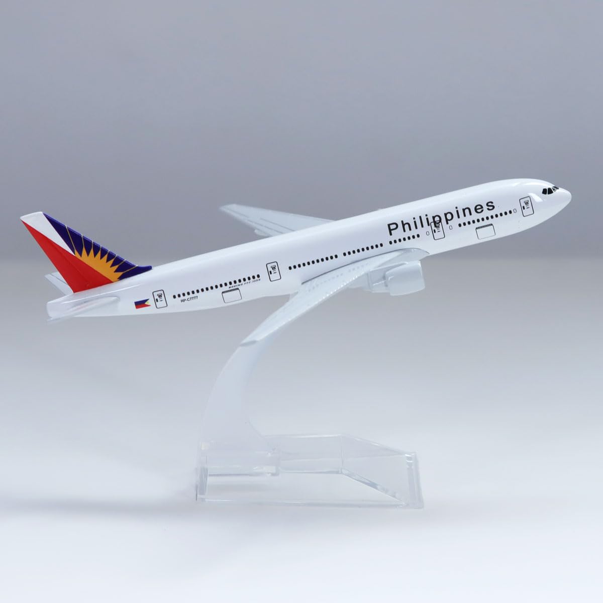 yuanpulalala 1/400 Boeing 16cm Aircraft Model B777 Philippine Air Metal die-Casting Static Collection and Display Gift