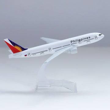 yuanpulalala 1/400 Boeing 16cm Aircraft Model B777 Philippine Air Metal die-Casting Static Collection and Display Gift