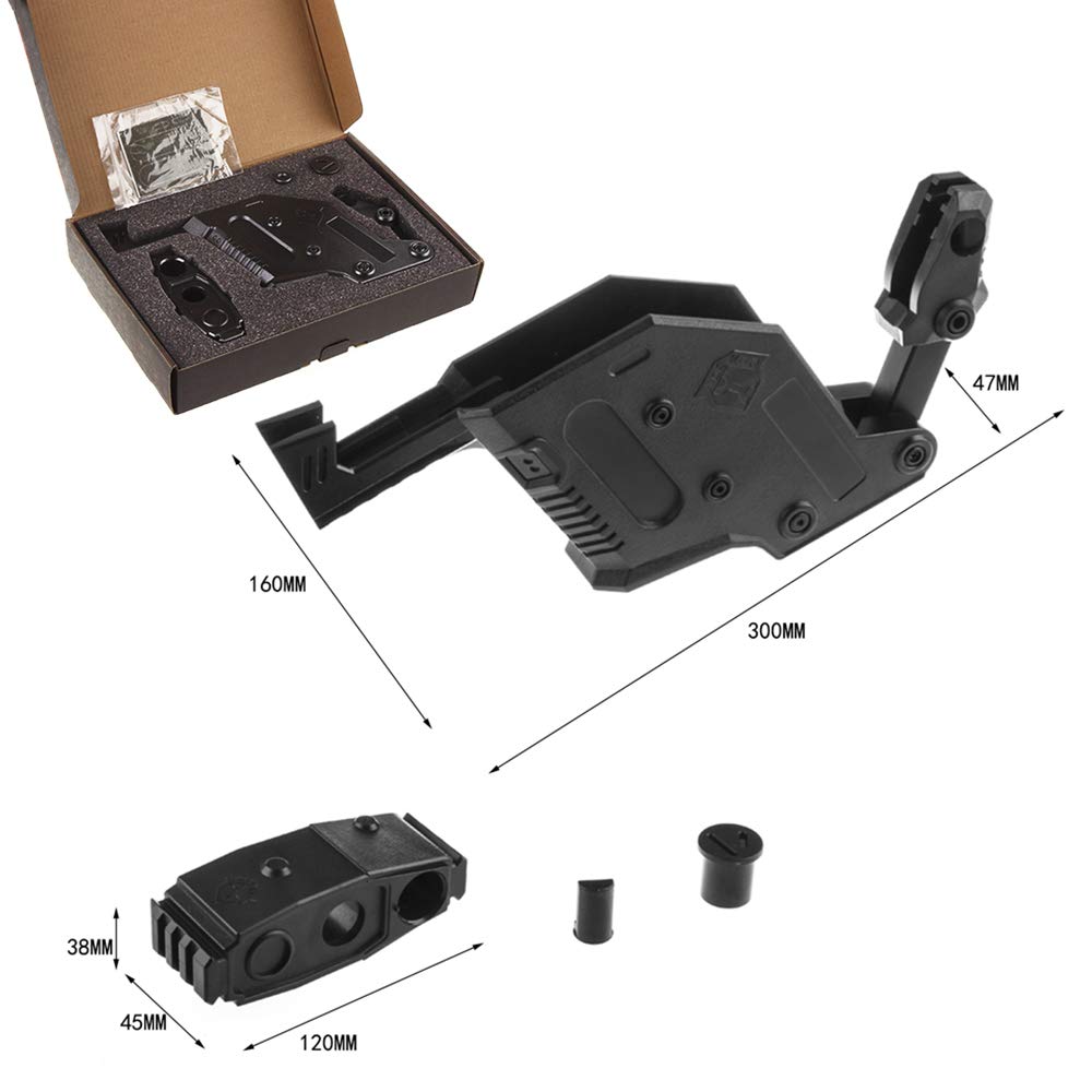WORKER Kriss Vector Style Kits for Nerf Stryfe Modify Toy (Black)