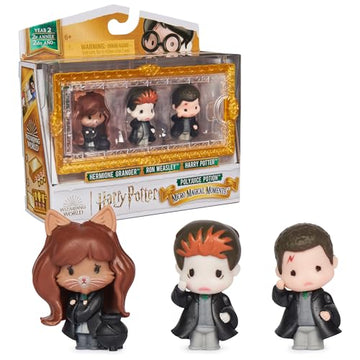 WIZARDING WORLD Harry Potter - 3 Polynectar Magic Moments Figures - 3 Articulated Dolls - Harry Potter Figurine - Harry Potter Toy - Play and Display