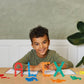 PLUS PLUS - Learn to Build ABC & 123 - 400 Pieces, 40 Flash Cards - Construction Building STEM / STEAM Toy, Interlocking Mini Puzzle Blocks for Kids