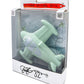 Chewy, The Teeth-32 Airplane Teething Toy 100% Natural Havea Rubber Green