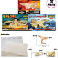 Puzzled Bundle of Aircrafts: F-15, Apache, & F-18 Wooden 3D Puzzles Construction Kits - Fun & Educational DIY Combat Toys, Assemble Model Unfinished