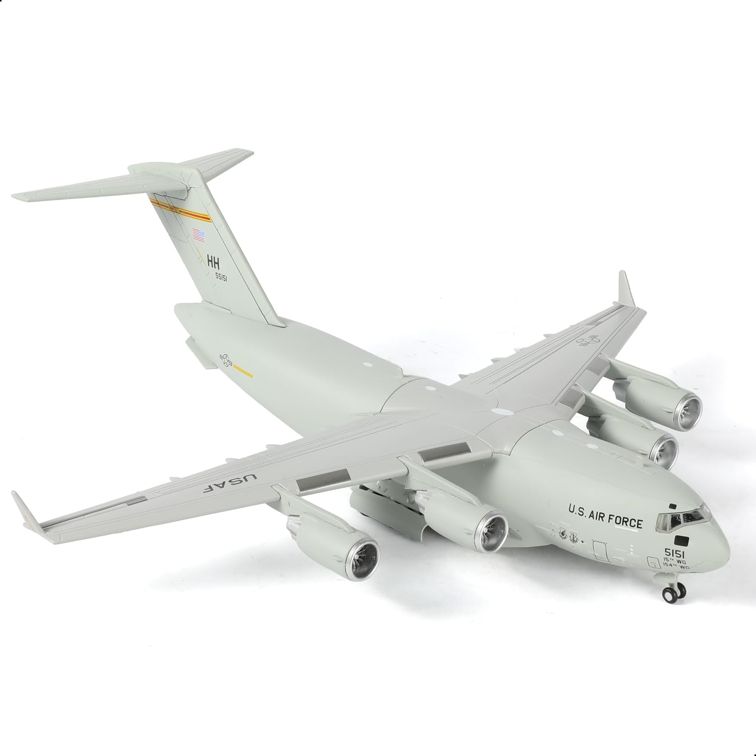 NUOTIE 1/200 C-17 Globemaster III Transport Model Diecast Military Aircraft with Display Stand Highly Detailed Pre-Built Metal Plane for WWII & Modern
