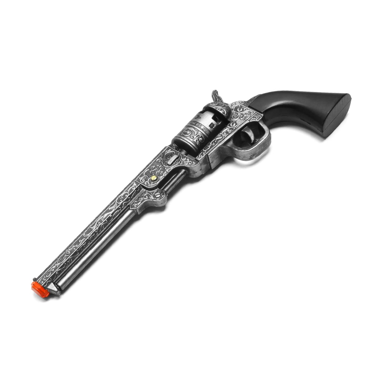 13-Inch Decorative Western Classic Revolver Style, Body SMB-110 with Ornate Engravings, Suitable for Decoration, Collecting, Costuming and Cosplay