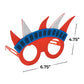 Fun Express Patriotic Foam Glasses Craft Kit - 12 Pack DIY Sunglasses Decorating Kit for Kids | 4th of July Party Favors & USA Party Supplies | Red