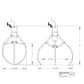 RetroArcade.us Crane Machine mid Size Replacement Claw Hand kit, Height is 9 inch with Coil and Cap