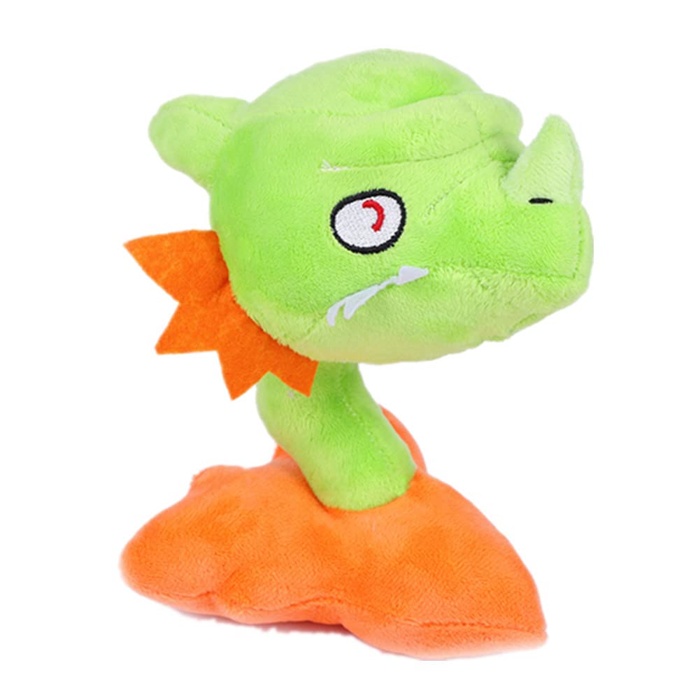 JHESAO 7.5" Plants and Zombies Snapdragon Plush Zombies Toys PVZ Plushies 1 2 Stuffed Soft Doll for Children Fans, Great Gift for Halloween, Christmas