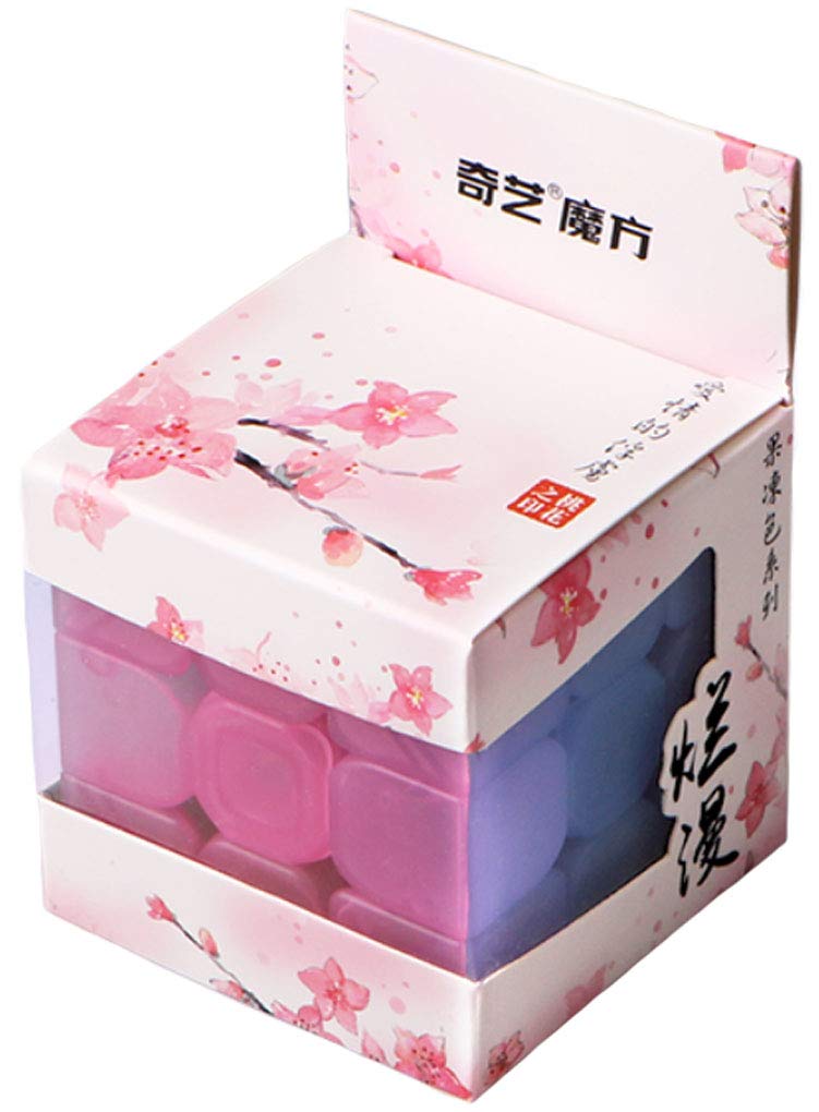 Qiyi Warrior W 3x3x3 Jelly Speed Cube Stickerless Transparent Magic Cube Puzzle