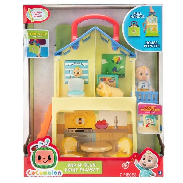 CoComelon Official Pop n' Play House Playset