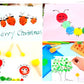 Kids Art & Craft Painting Drawing Tools Mini Flower Sponge Brush Set Fun Kits Early DIY Learning