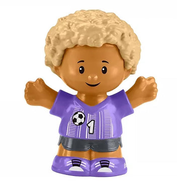 Fisher-Price Replacement Part for Collectible Little People Target Run Dollhouse Playset HXX97 - Replacement Little Boy in Purple Soccer Shirt Figure