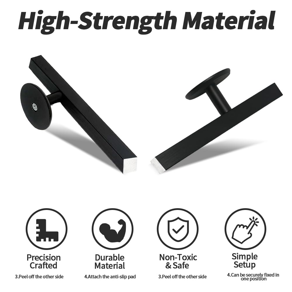 TDHRDHVC 10" Fingerboard Rail - Aluminum Alloy Obstacle with Stabilizing Discs & Non-Slip Base for DIY Skateparks, Cityscapes & Mini Ramp Builders