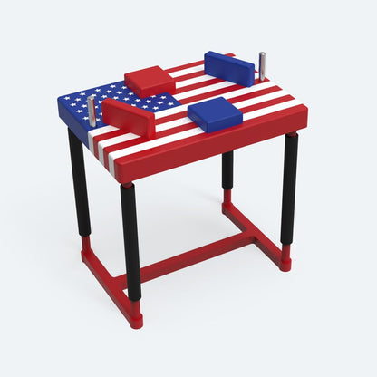Mini Arm Wrestling Table - 1:10 Scale DIY Model Kit (Ages 14+) | Build-It-Yourself Assembly Set with Magnetic Adjustable Pads | Collectible Display