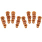 24 Pcs Miniature Bonsai Flower Pots, 1:12 Scale Dollhouse Pottery Garden Accessories, Red Pottery