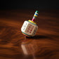 Toma Todo Pirinola - Mexican Spinning Top Drinking Game - Wooden Pirinola for Parties, Cinco de Mayo, Adult Game Night (Small)