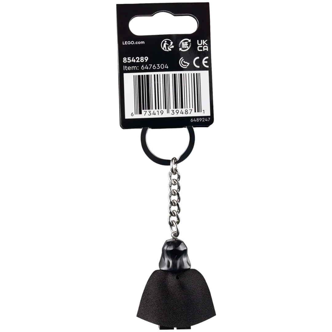 LEGO Star Wars Emperor Palpatine Minifigure Keyring 854289, Black, Small