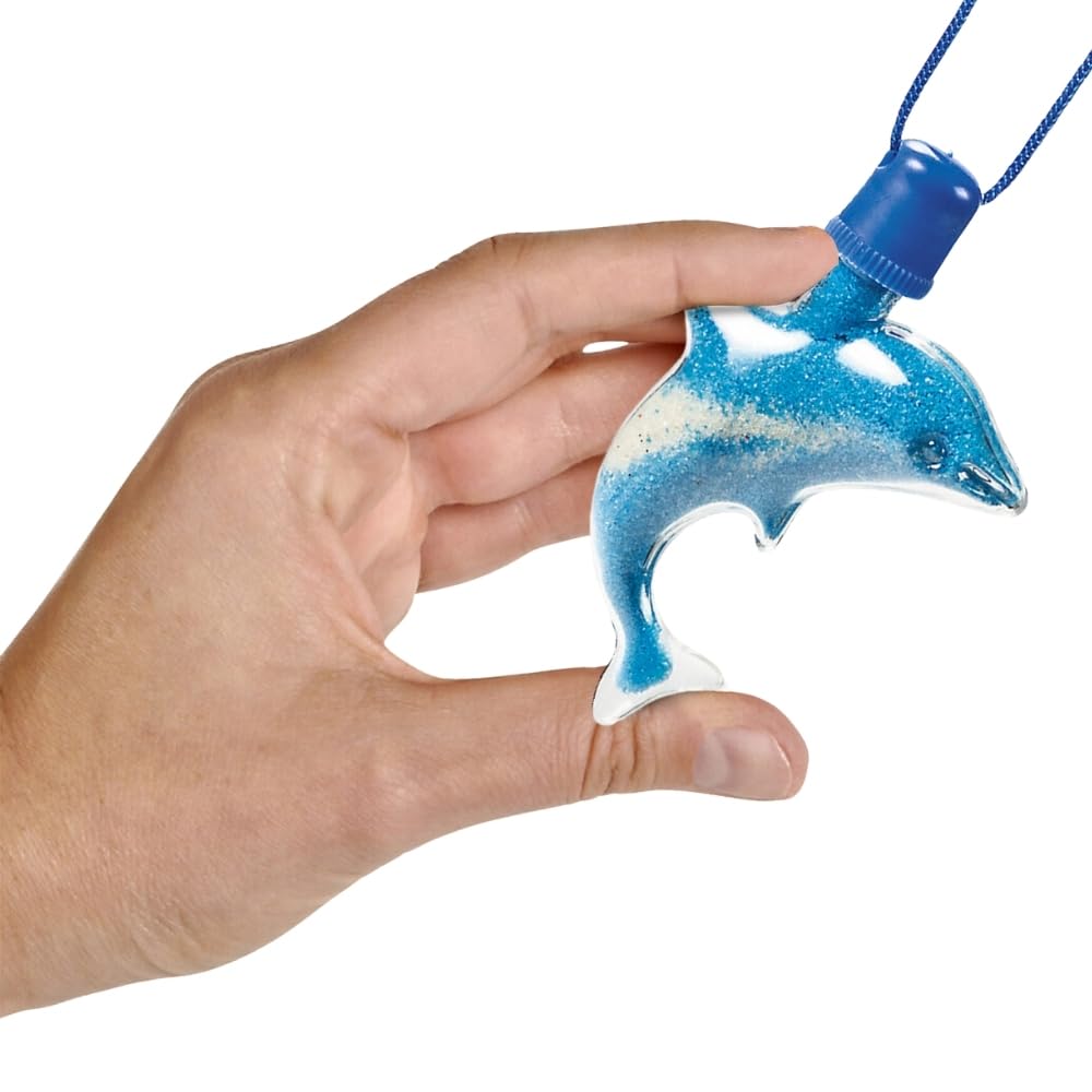 Dolphin Sand Art Necklace - Crafts for Kids and Fun Home Activities