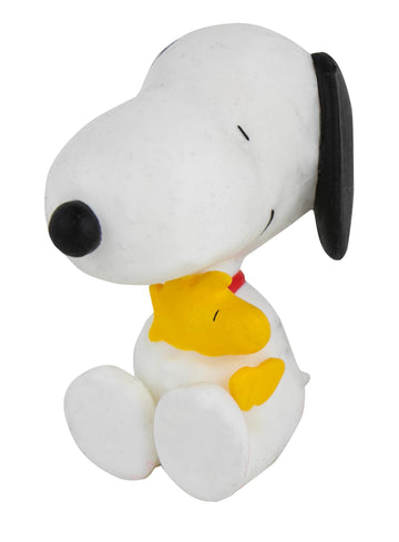 World’s Smallest Peanuts Snoopy Hugging Woodstock Squishy - 3-Inch Soft Stretchy Collectible Toy, Official Peanuts Licensed, Ages 8+
