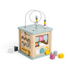 Bigjigs Toys Wooden Activity Cube - 100% FSC® Certified Busy Centre with Shape Sorter & Bead Maze, Sustainable Sensory Toys for 1 Year Old, 22cm W x