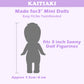 4 Sets Mini Doll Clothes for Sonny Angel, Tops and Skirts Fit for 3 Inch Collectible Dolls for Adult Collectors, Designed for Display and Decoration