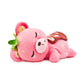 PlushGoals Food Coma Strawberry Bear Weighted Plush Teddy - 2.5 lb, 12"