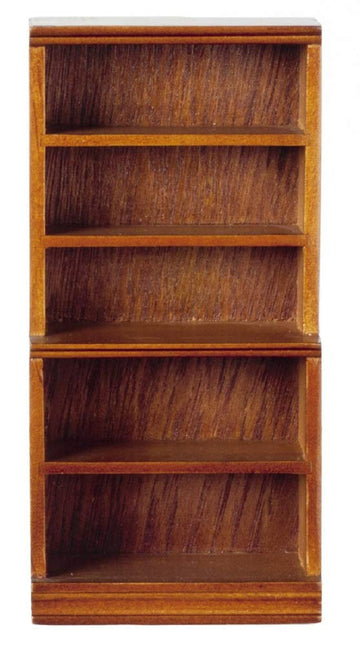 Dollhouse Miniature Walnut Storage Shelf
