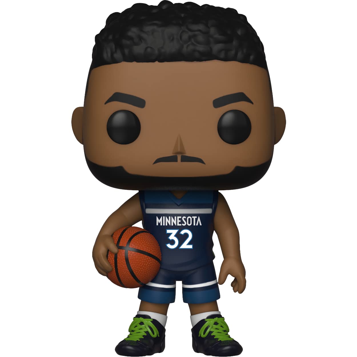 Funko K a r l -Anthony T o w n s : P o p ! Sports Vinyl Figurine Bundle with 1 Compatible 'ToysDiva' Graphic Protector (039-34453 - B)