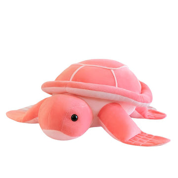 OPHRBU 15.7" Pink Sea Turtle Plush Stuffed Animal Soft Hugging Pillow