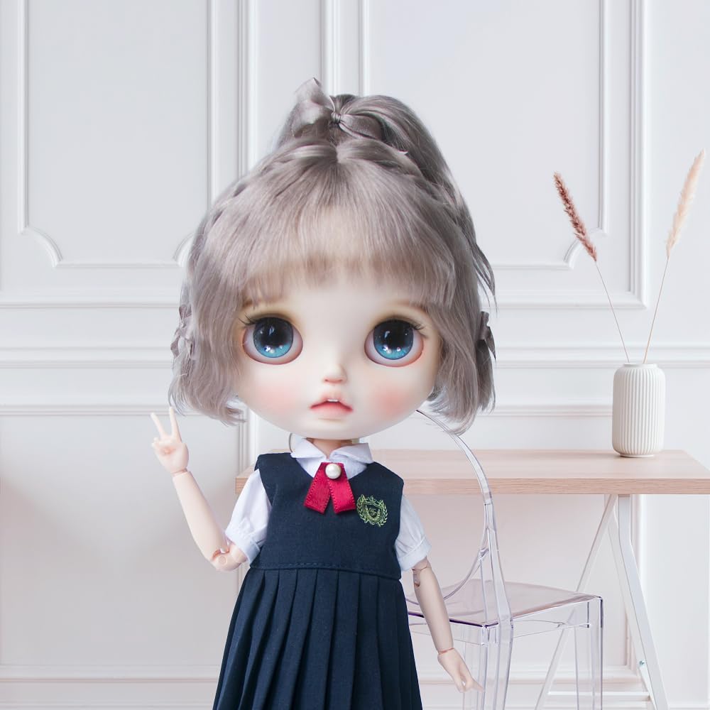 XiDonDon BJD Doll Clothes Shirt Vest Skirt for Blyth Ymy Licca Azones Ob24 Ob27 Doll Accessories Toys (Set3)(Only Clothes)