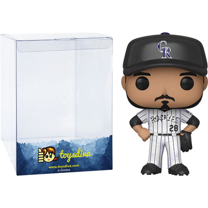 Funko N o l a n Arenado: P o p ! Vinyl Figurine Bundle with 1 Compatible 'ToysDiva' Graphic Protector (039-46820 - B)