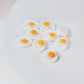 Miniature Fried Eggs Set (10 Pack) | 1:12 Scale Dollhouse Kitchen Food Accessories | Realistic Dollhouse Miniatures, Non-Edible