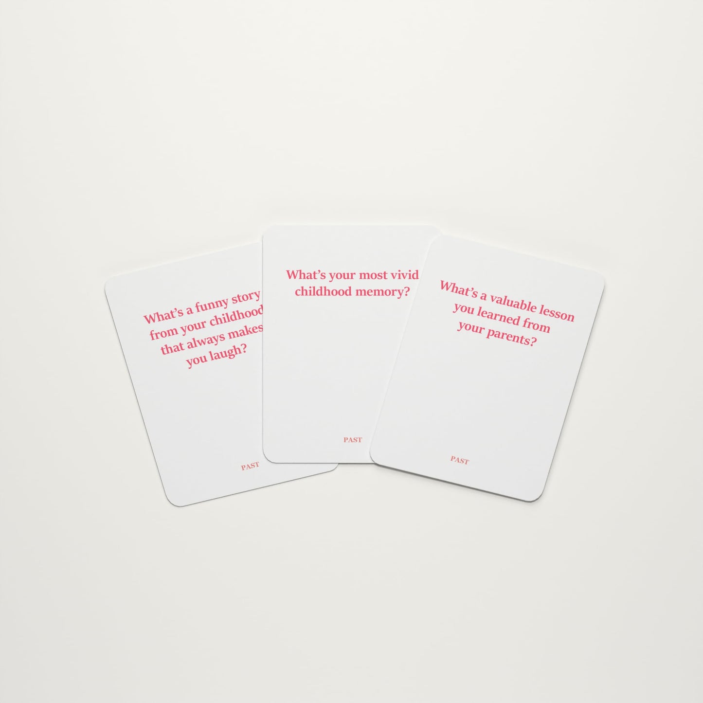 Plearn Pieces Past Present Future - Couples Deck for a Fulfilling Relationship | 3 Decks - 165 Cards | Past, Present and Future Decks | 2 Players |