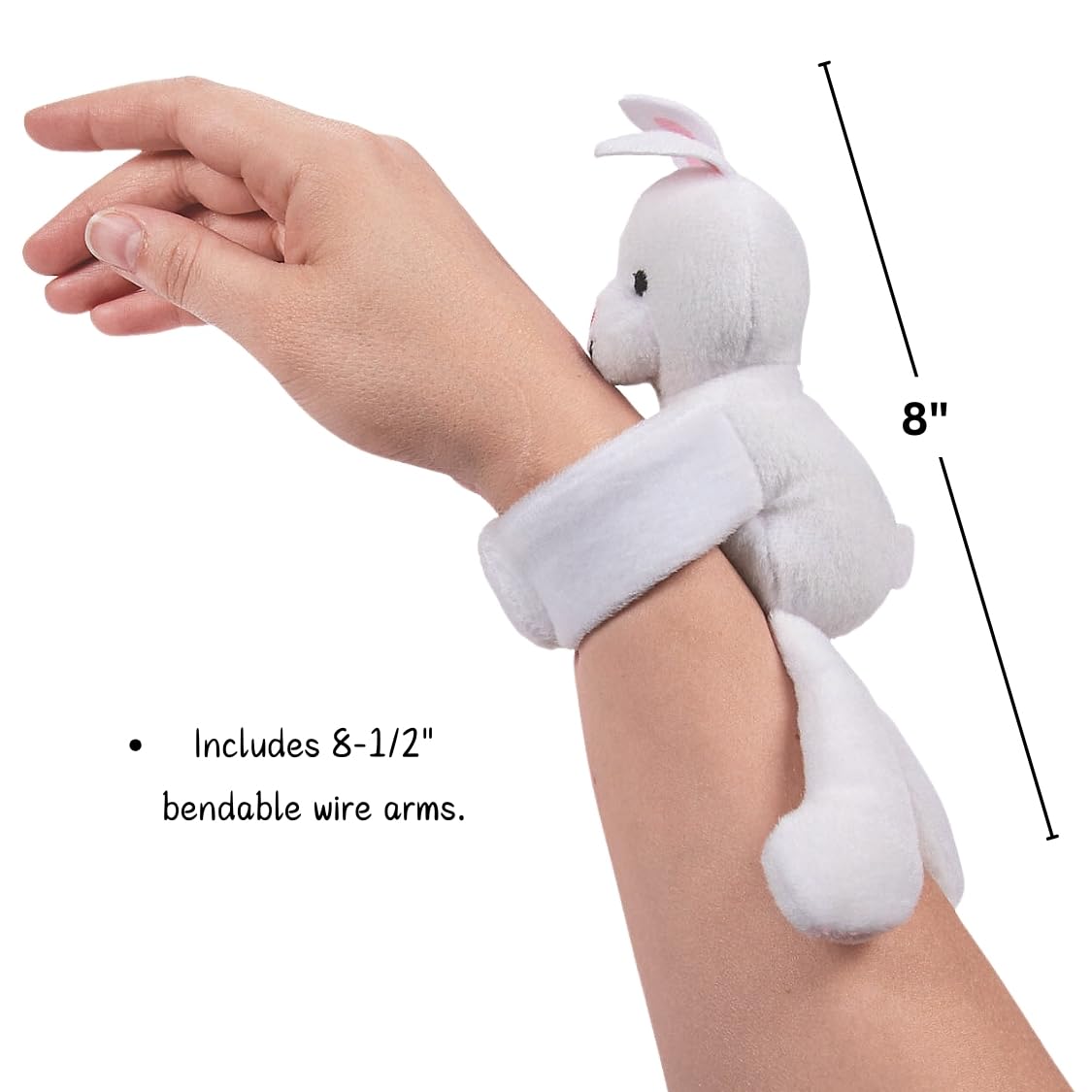 Fun Express Plush Hugging Easter Bunnies - Jewelry - 12 Pieces