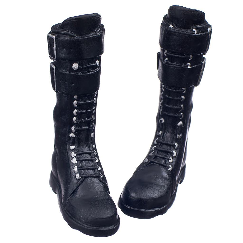 Jili Online 1/6 Female Flat Lace Up Shoe Boots for 12'' Kumik Phicen Hot Toys Body Figure