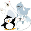 Big Dot of Happiness Arctic Polar Animals - Polar Bear, Seal, Penguin and Arctic Fox Decorations DIY Winter Baby Shower or Birthday Party Essentials