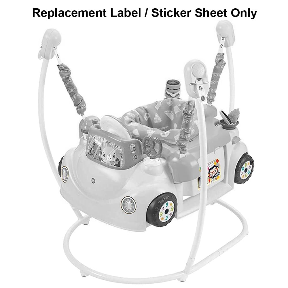 Replacement Part for Fisher-Price 2-in-1 Servin' Up Fun Jumperoo - HBX70 ~ Replacement Label/Sticker Sheet