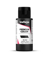 Vallejo - Premium Color RC Metallic Black 2.02 Fl.Oz. (60 ml) for Airbrushing, Acrylic-Polyurethane Hybrid Resin of Great Resistance Paint for Model