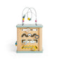 Bigjigs Toys Wooden Activity Cube - 100% FSC® Certified Busy Centre with Shape Sorter & Bead Maze, Sustainable Sensory Toys for 1 Year Old, 22cm W x