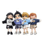 niannyyhouse 1/12 BJD OB11 Doll Clothes Hoodie Shorts Canvas Shoes Doll Dressup (Black)